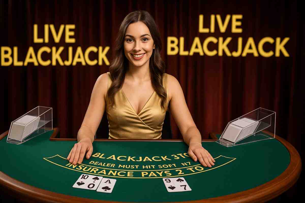Jogador apostando em blackjack no 5555BET cassino.